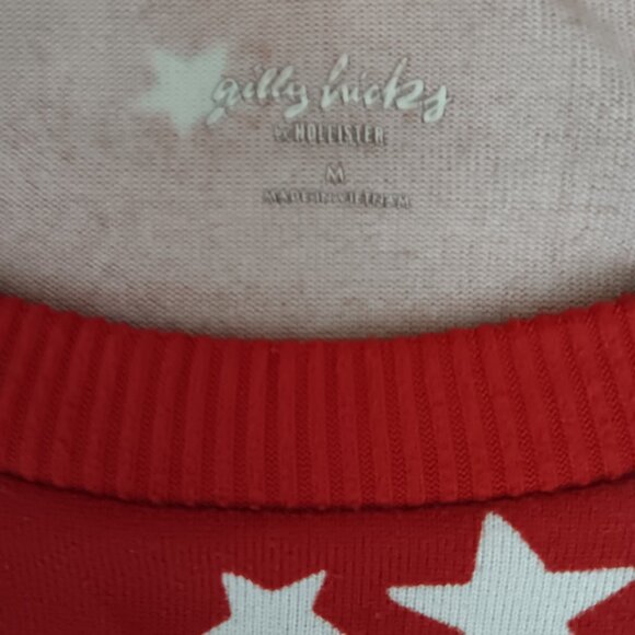 GILLY HICKS BY HOLLISTER STARS CROPPED SWEATSHIRT - Picture 3 of 15